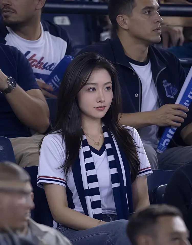 谁说只有男人喜欢足球？
美女也疯狂。