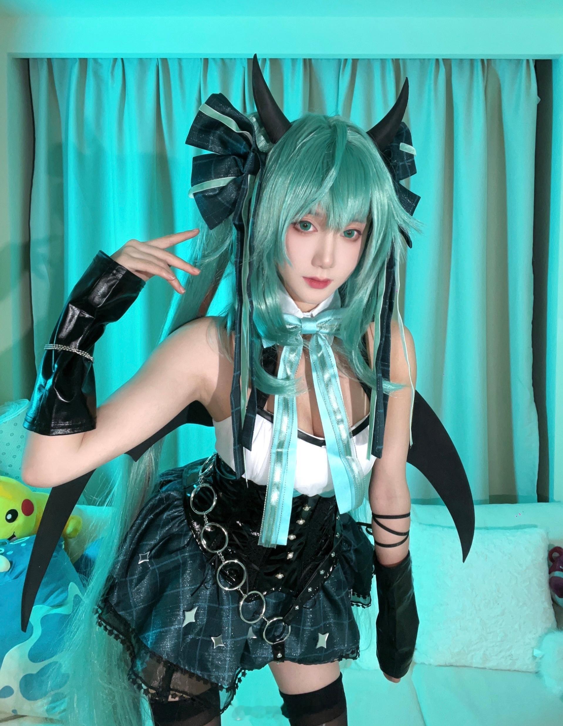 🎶初音小恶魔🎶#COS[超话]##初音未来##cosplay# ​​​