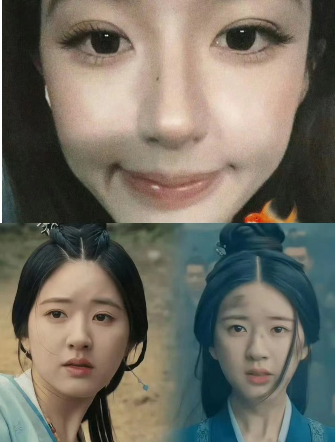 赵露思的脸一直挺扑朔迷离的 ​​​