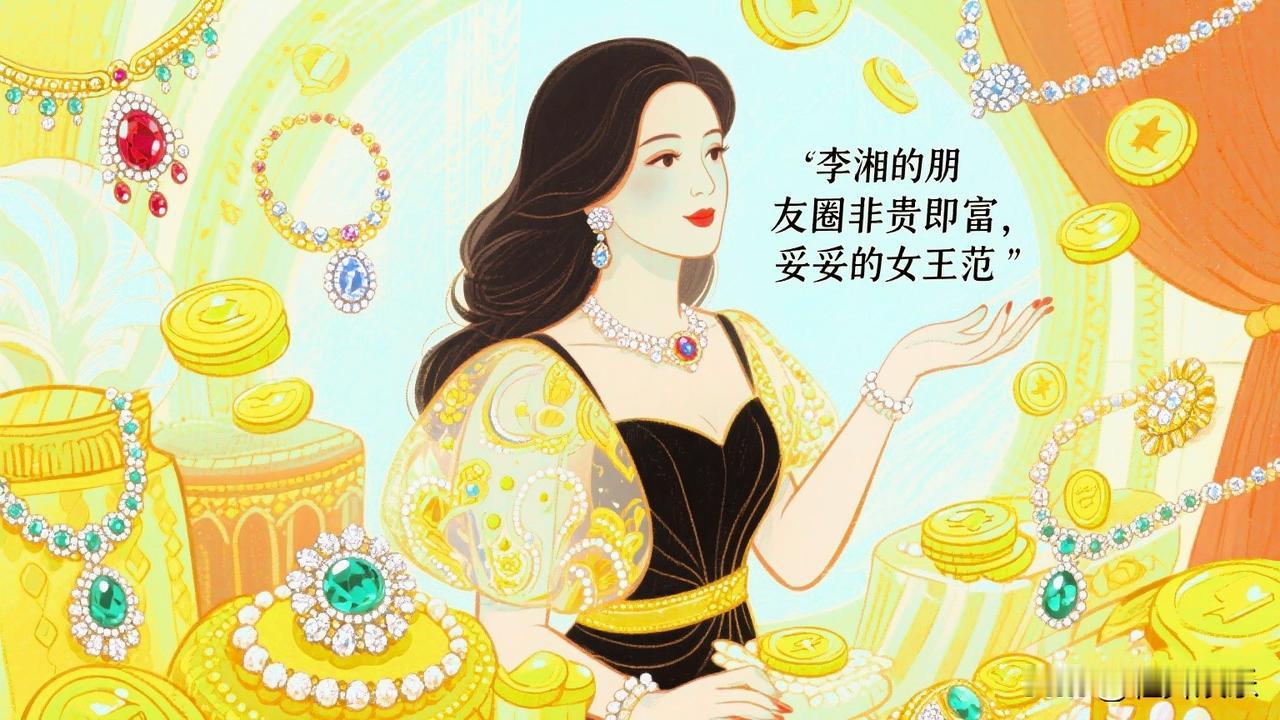 广结人脉，李湘的托举无人能比。
李湘的朋友圈非贵即富，
妥妥的女王范。

她的女