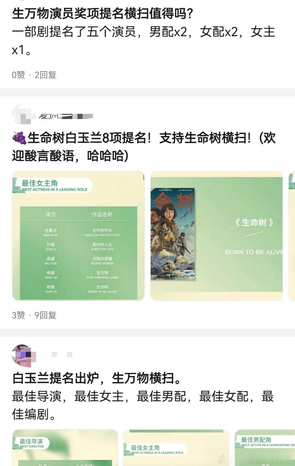 2026白玉兰奖横扫中