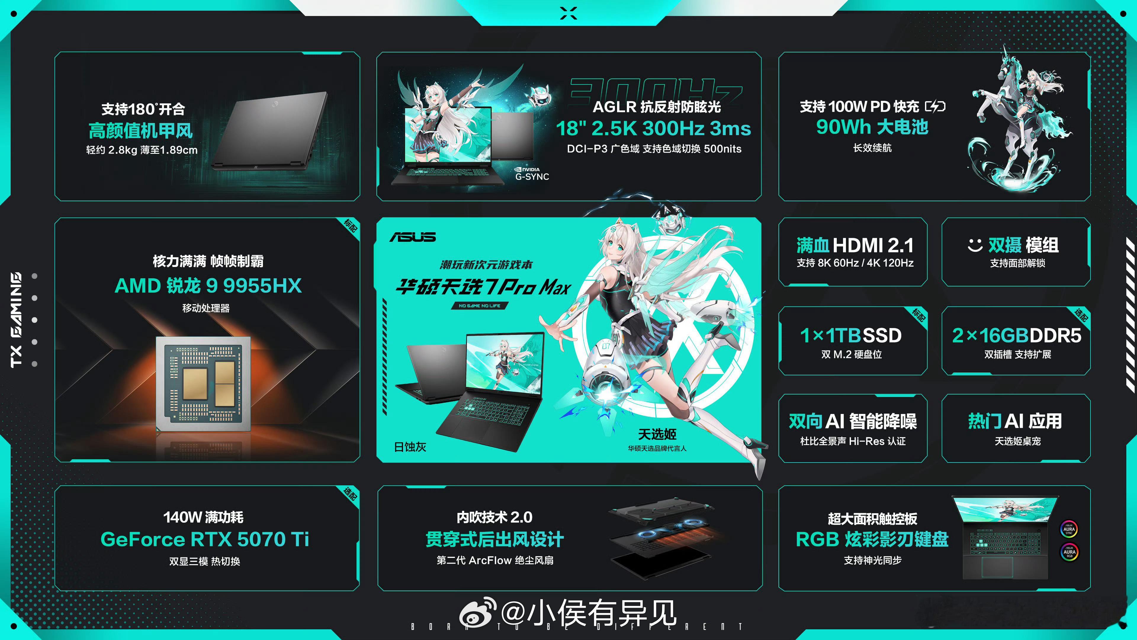 次元热爱 依见倾心华硕天选7全系配置～top级别游戏本 
