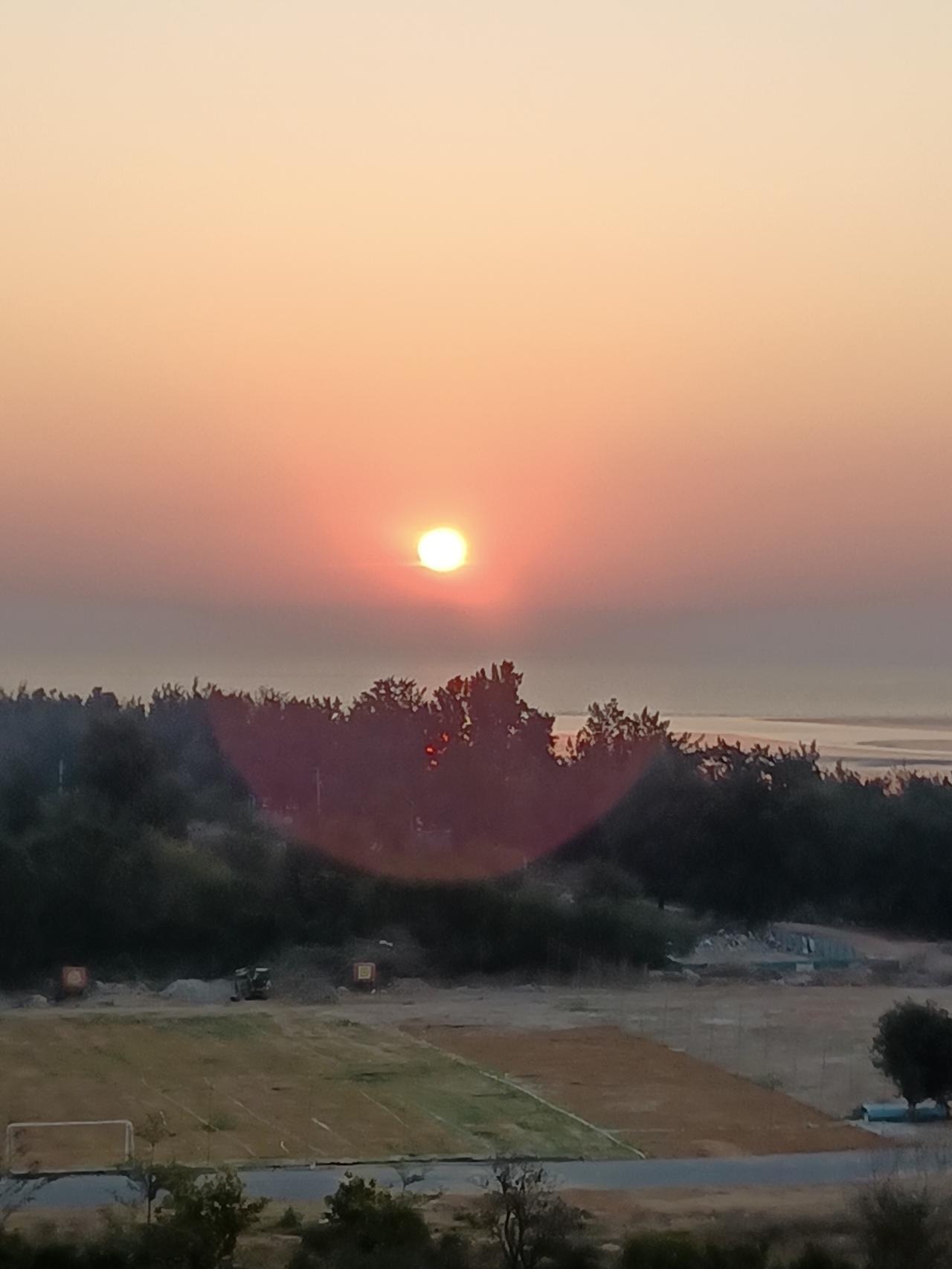 清晨的阳光透过窗户洒在阳台上，我迎着阳光做起来了“床下六段锦”。站立、马步、下蹲