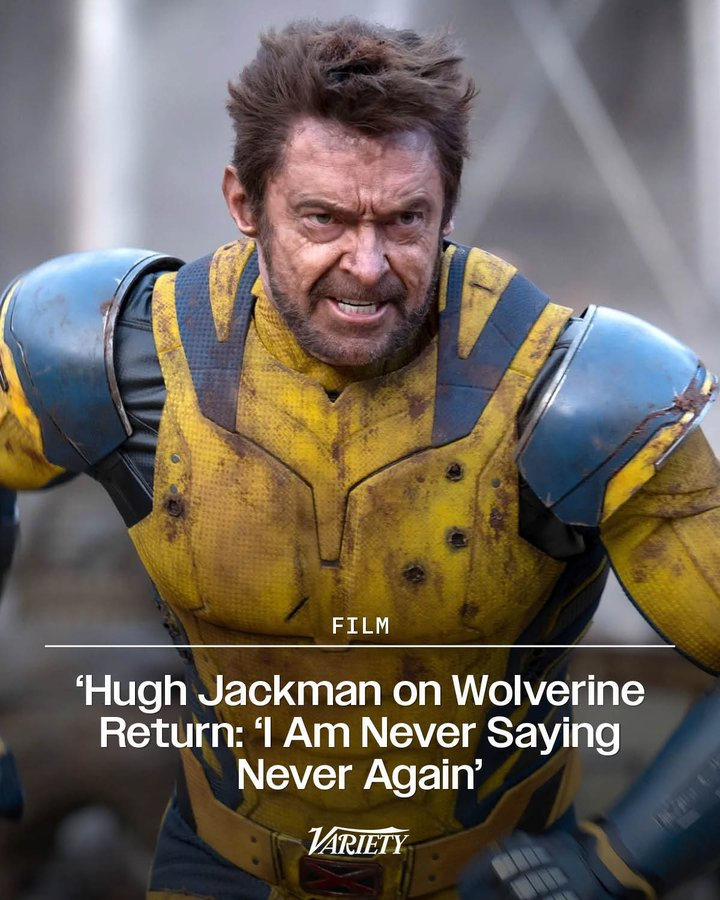 休·杰克曼再也不会宣称自己要从“金刚狼”这个角色退休了：“以后我再也不会把话说绝