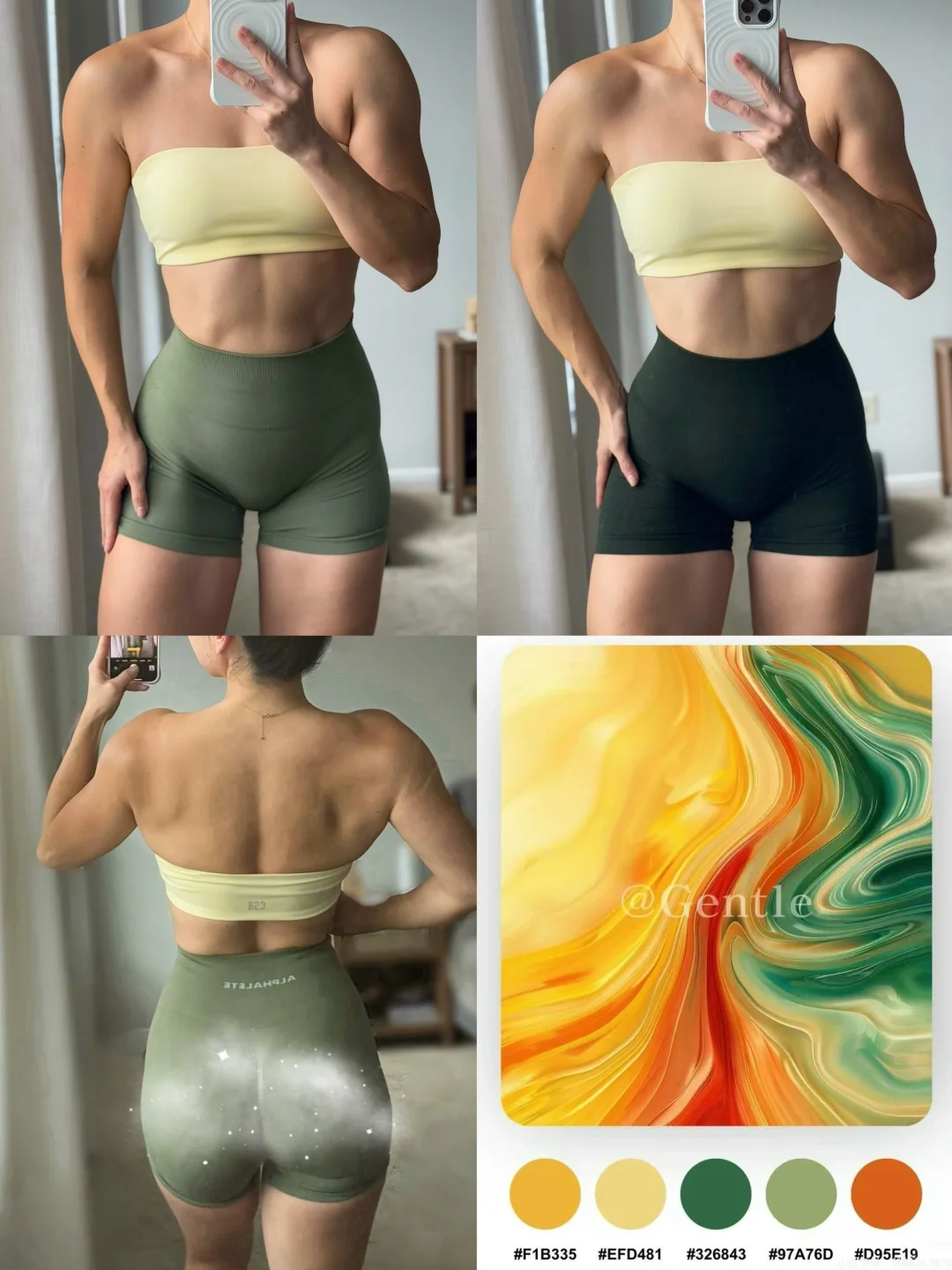 黄绿植物色系搭配