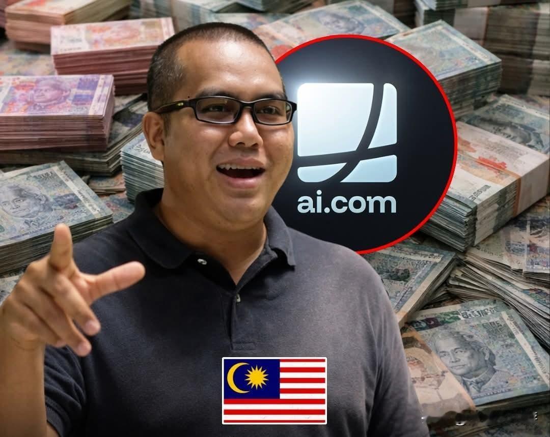据报道，一名马来西亚男子在1993年儿时买下了域名AI.com，如今以7000万