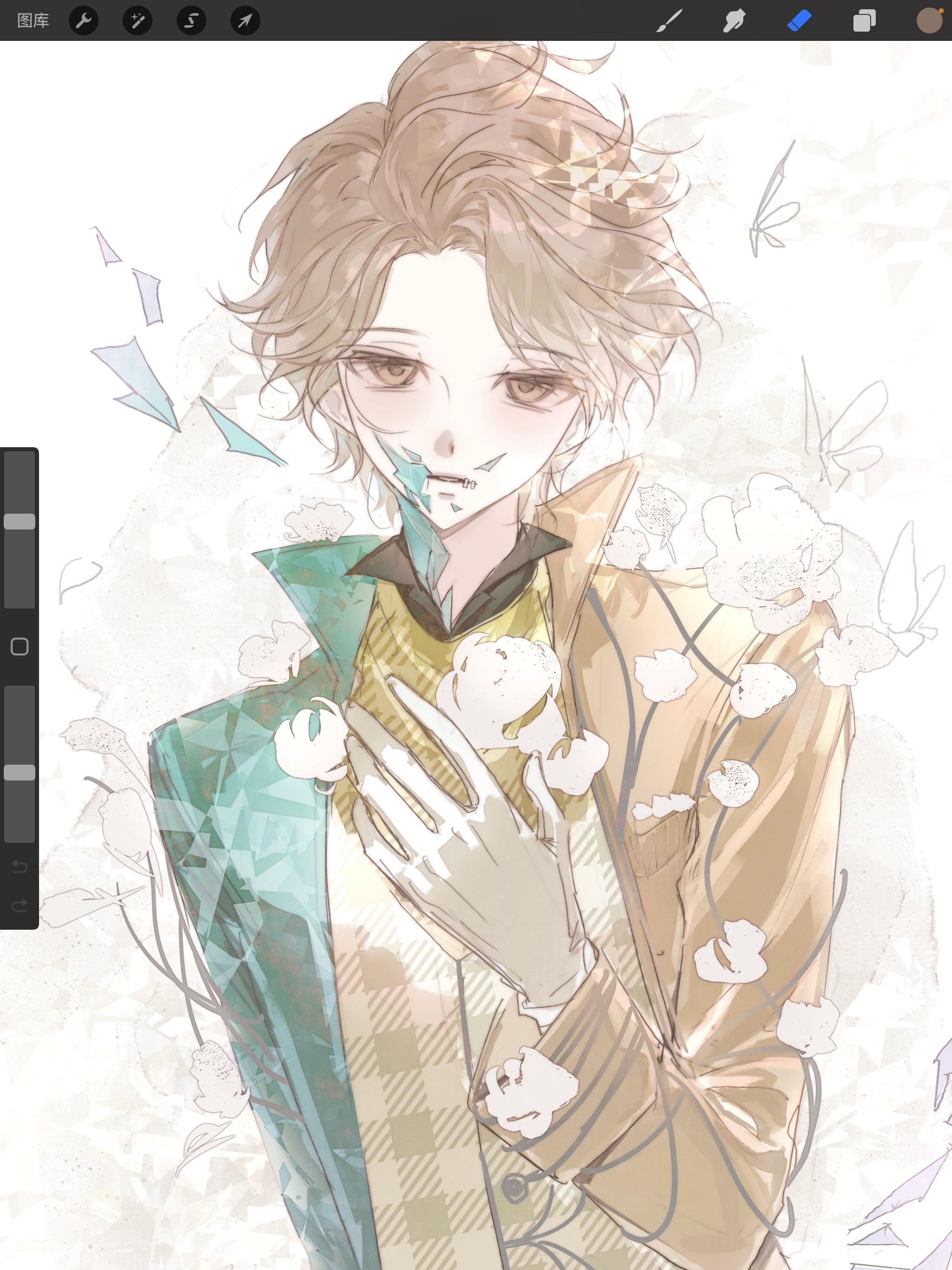 本来担心这个配色很难画来着结果还行（是稿件）也是让我接到第五了