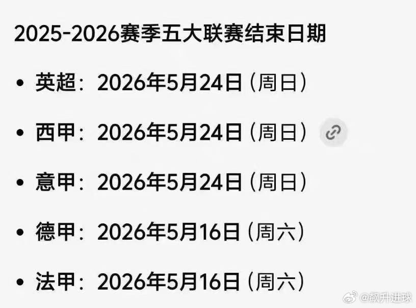 ⚠️⚠️本周末⚠️⚠️，将是5大联赛最后一轮❗️❗️收官之战，最后一轮过后就剩小