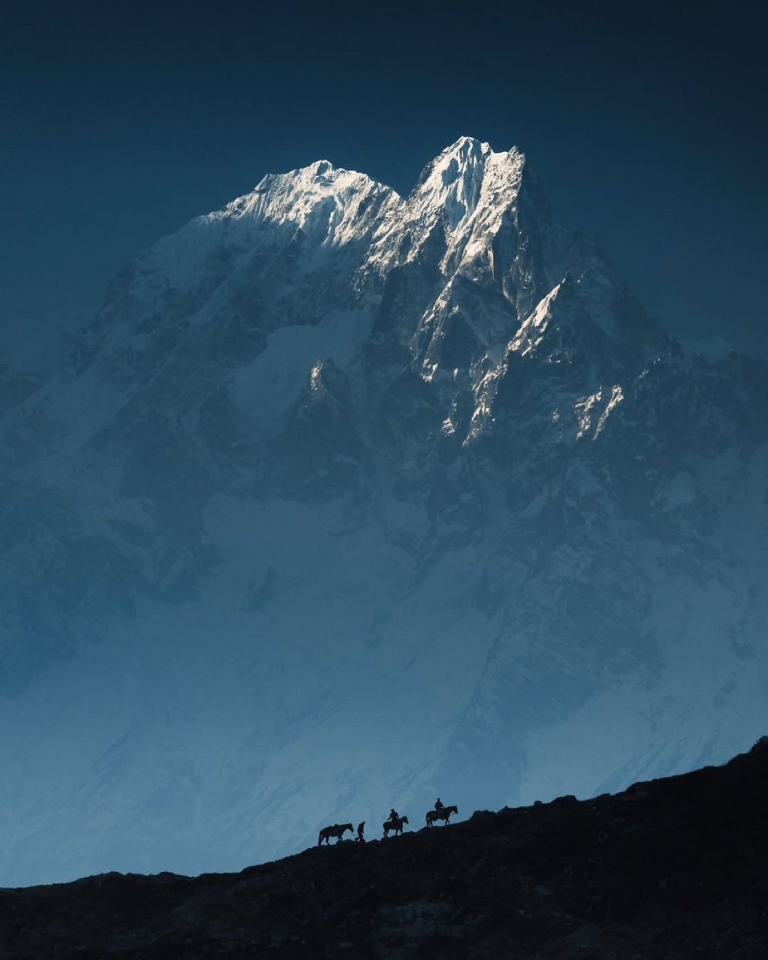 尼泊尔一侧的喜马拉雅山 