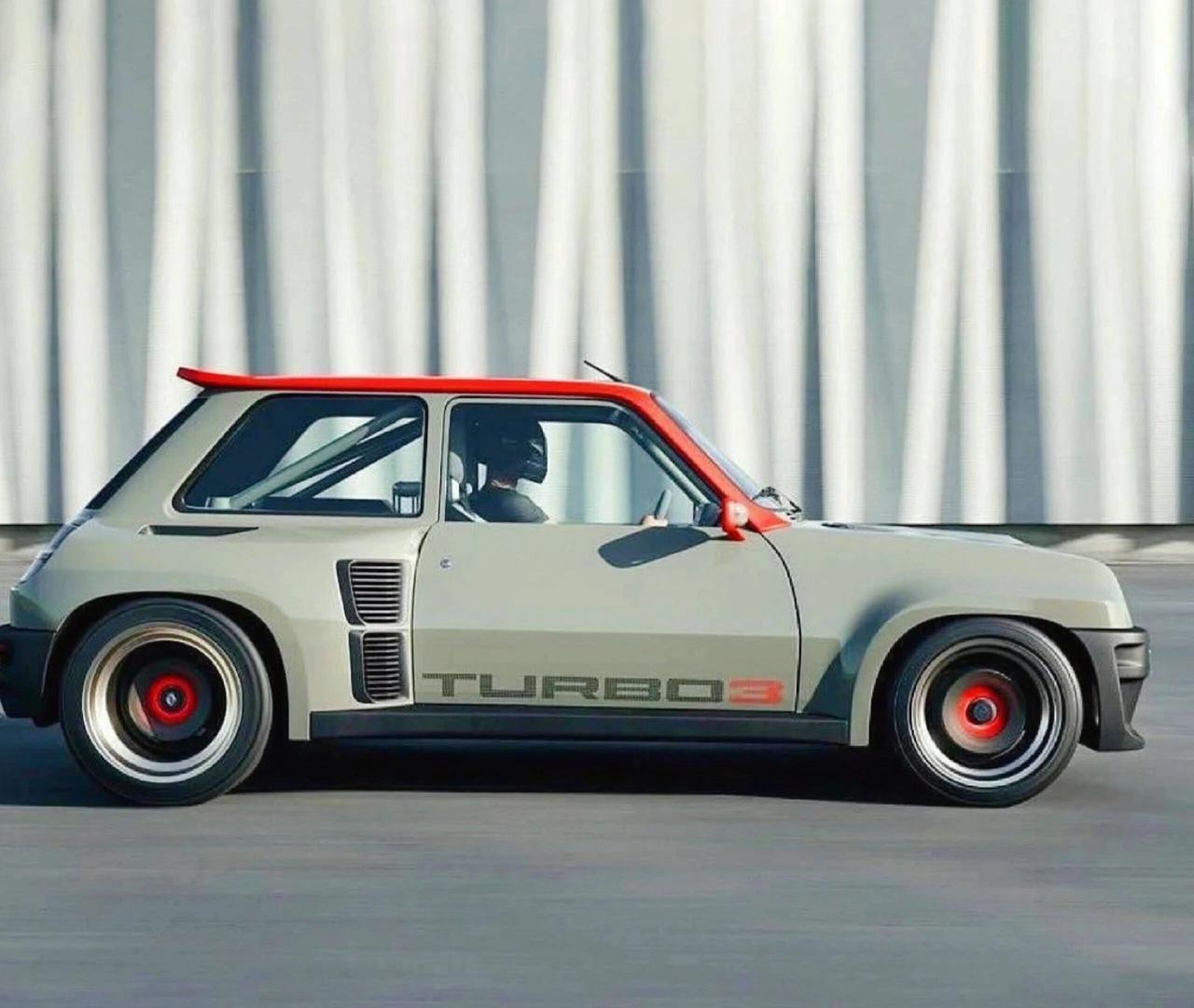 被雷诺5 Turbo概念车帅晕！法式复古审美太会了谁还敢质疑法国人的设计功底？雷