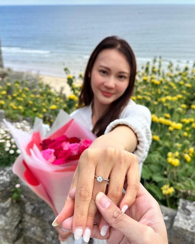 前无线（TVB）新闻台首席主播麦诗敏（Gloria）去年5月宣布在英国接受圈外男