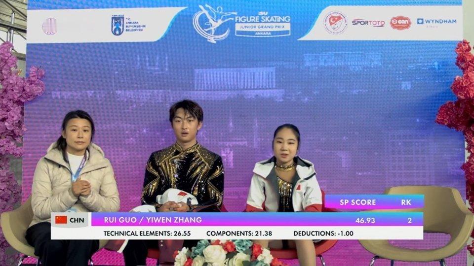 2026jgp土耳其站 郭蕊张益文短节目感觉蕊蕊还是没完全恢复，整套节目好多小瑕