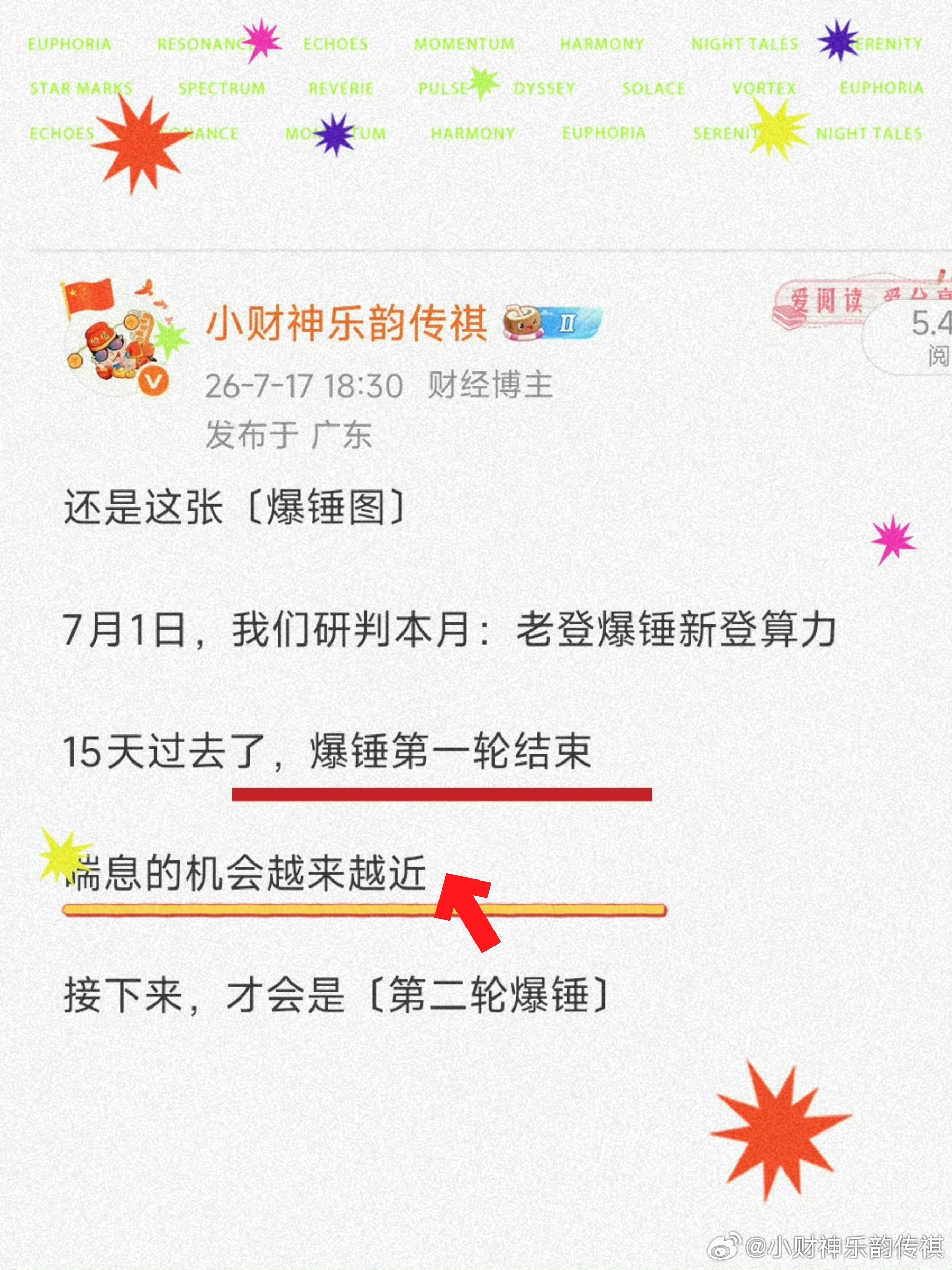 如图丨6月末我们研判〔硬件大调整来袭〕老登爆锤新登上周末，我们研判第一轮爆锤即将