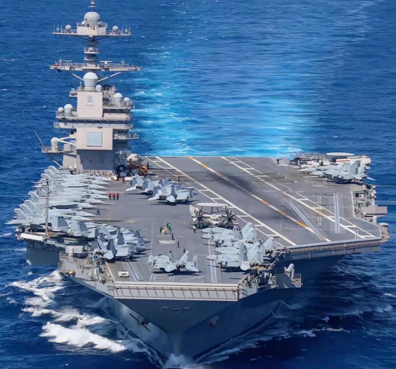 美国航母成了世界笑话！
谁都没想到，逼疯美国“福特号”航母上4600名水兵的不是