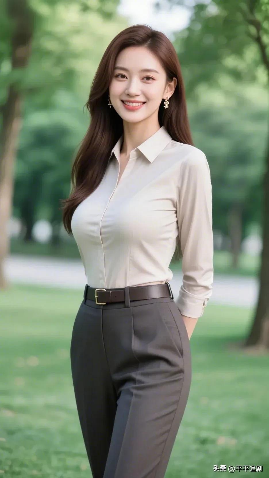 在绿意里舒展身心，把专业与温柔都穿在身上，每一步都走得从容又明亮。
温婉高级 素