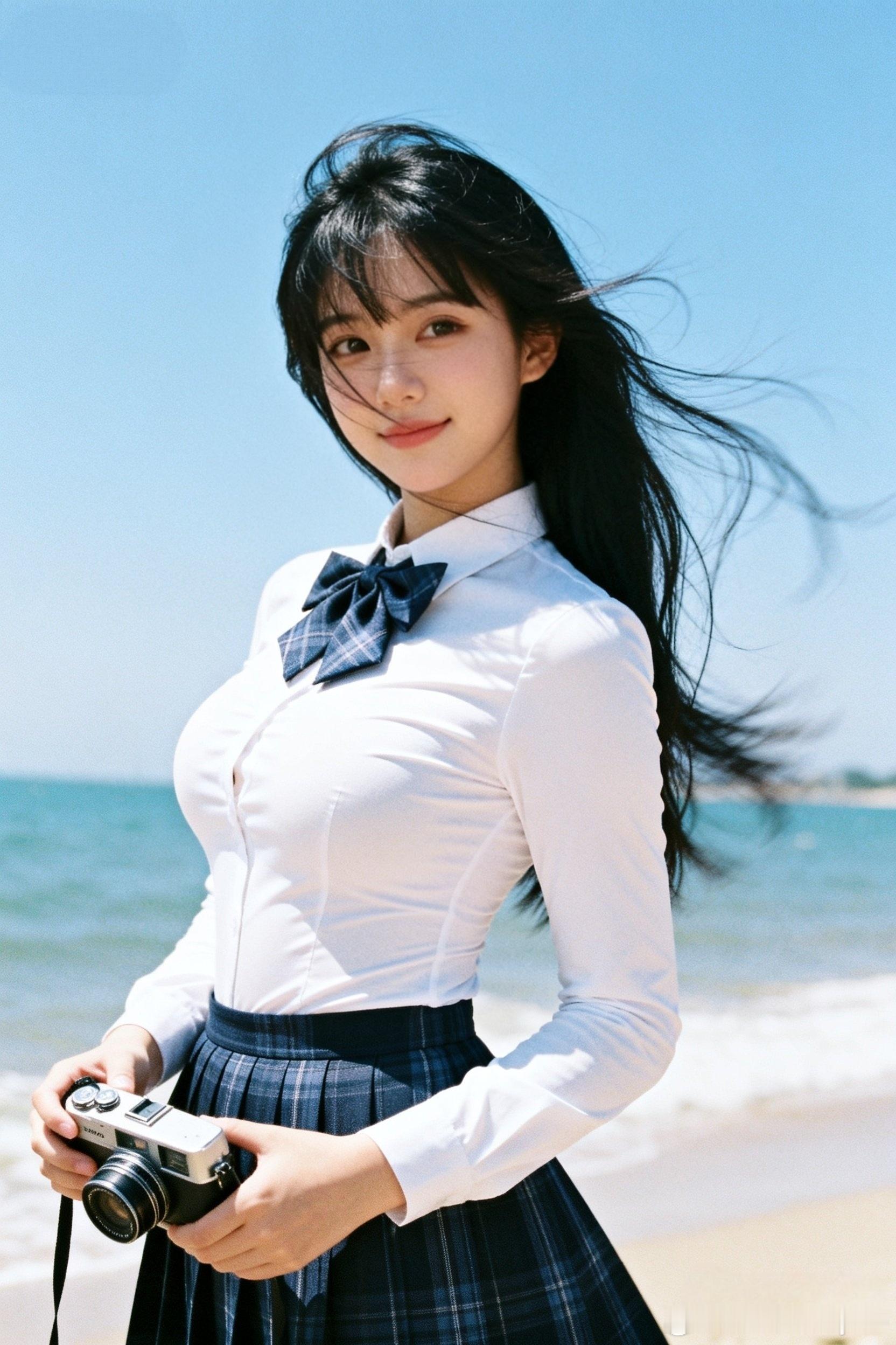 海边的风，吹动了我的发丝，也吹动了我的心！我爱大海，就像大海也爱我一样😘行摄漫