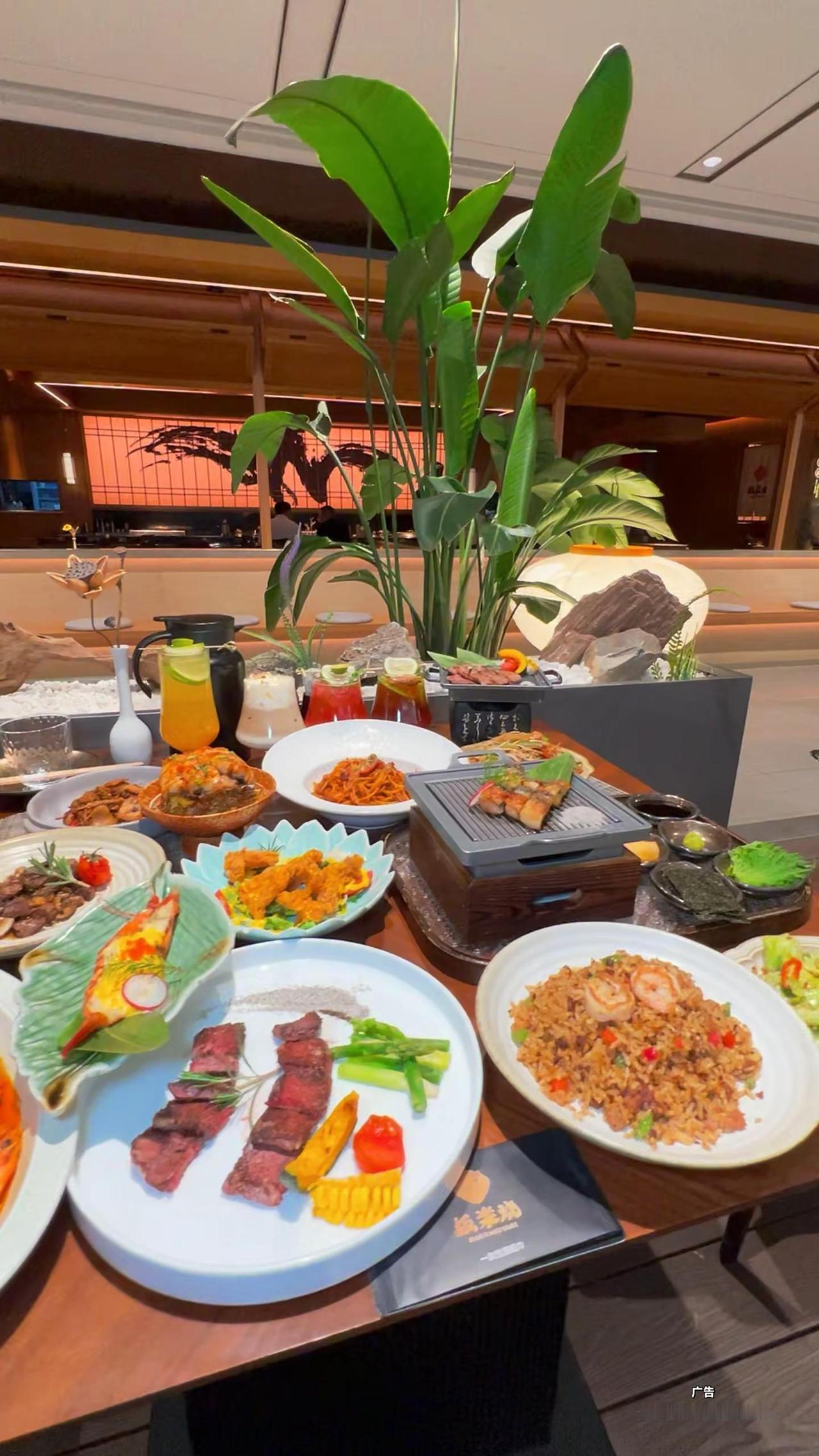 板樂烧日式铁板烧，在北城天街100多就能安排双人餐，精致约会重庆旅游攻略观音桥美