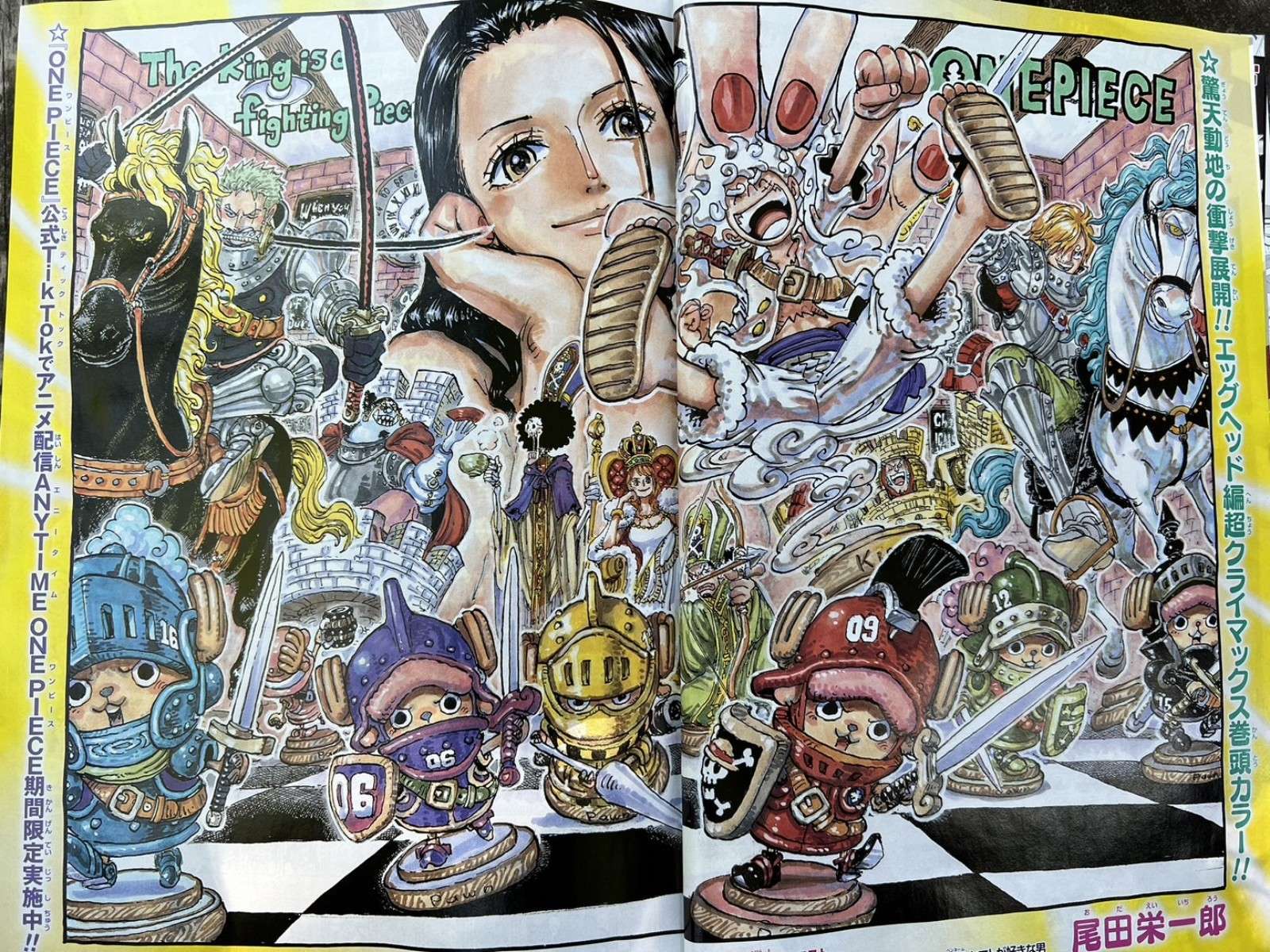 ​本周彩页！上面写着“The King is a fighting Piece”
