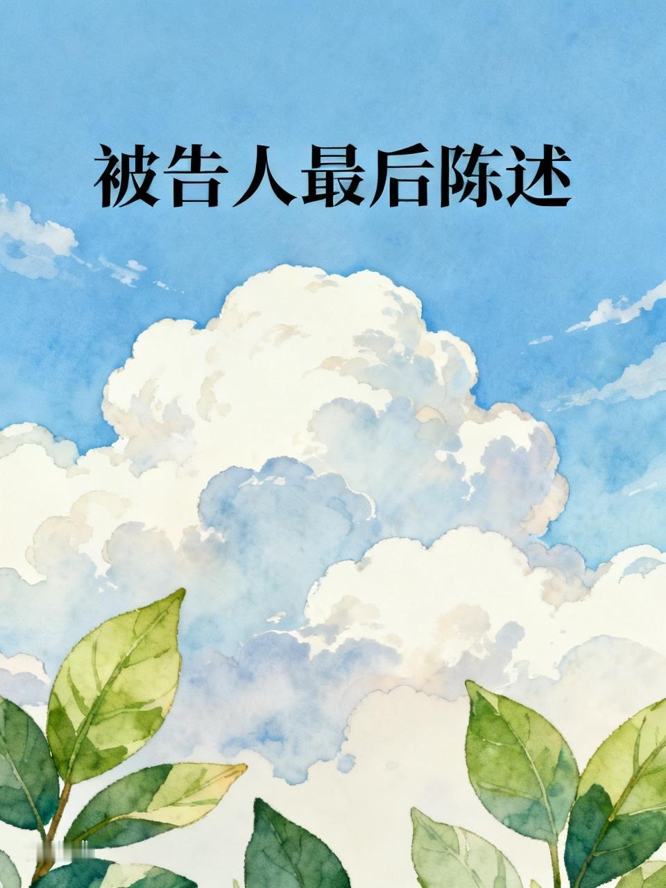 刚参加完一场庭审，被告人的最后陈述似是良心觉醒、真情流露，令人感慨动容。
被告人