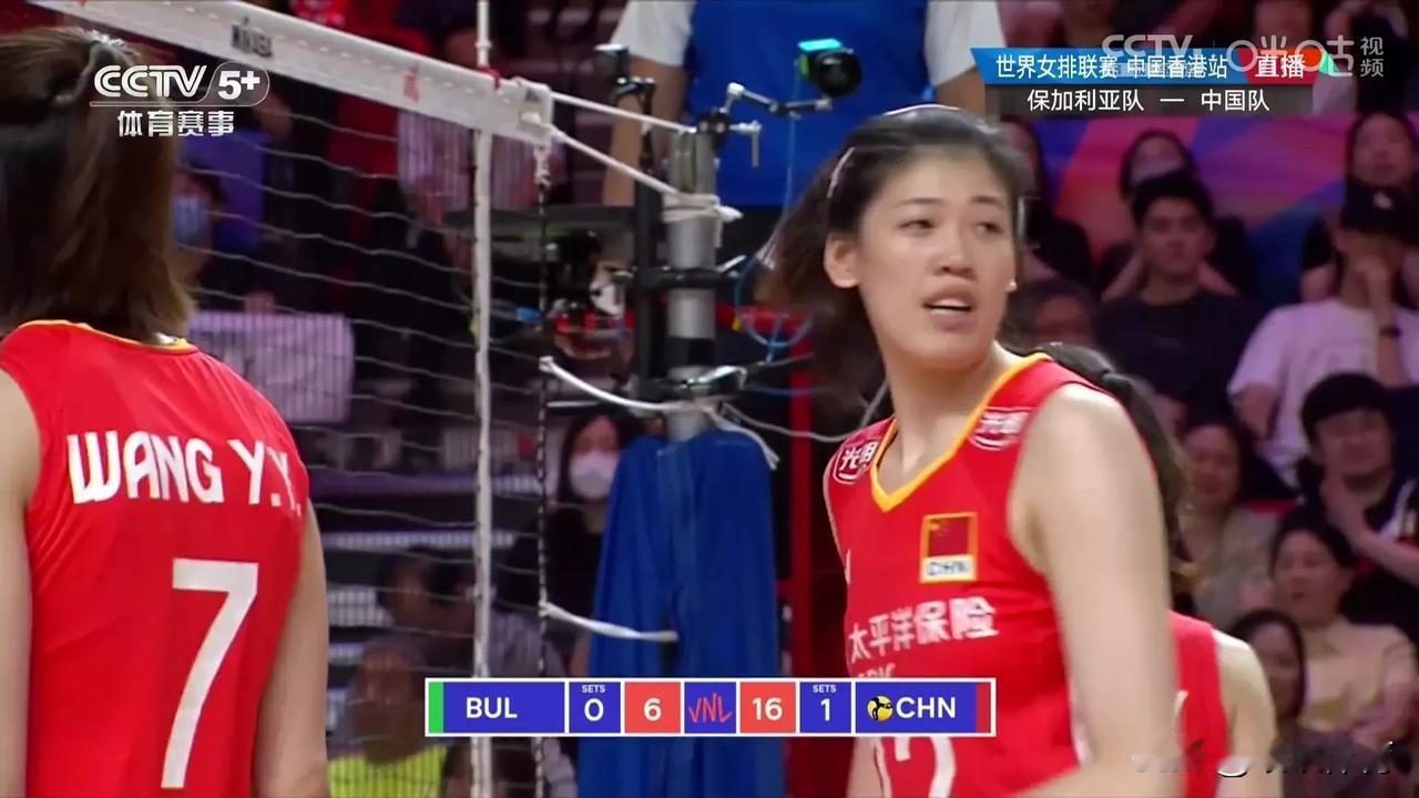 中国女排对保加利亚，2：0领先（25：15、25：12）
李盈莹11分，袁心玥9