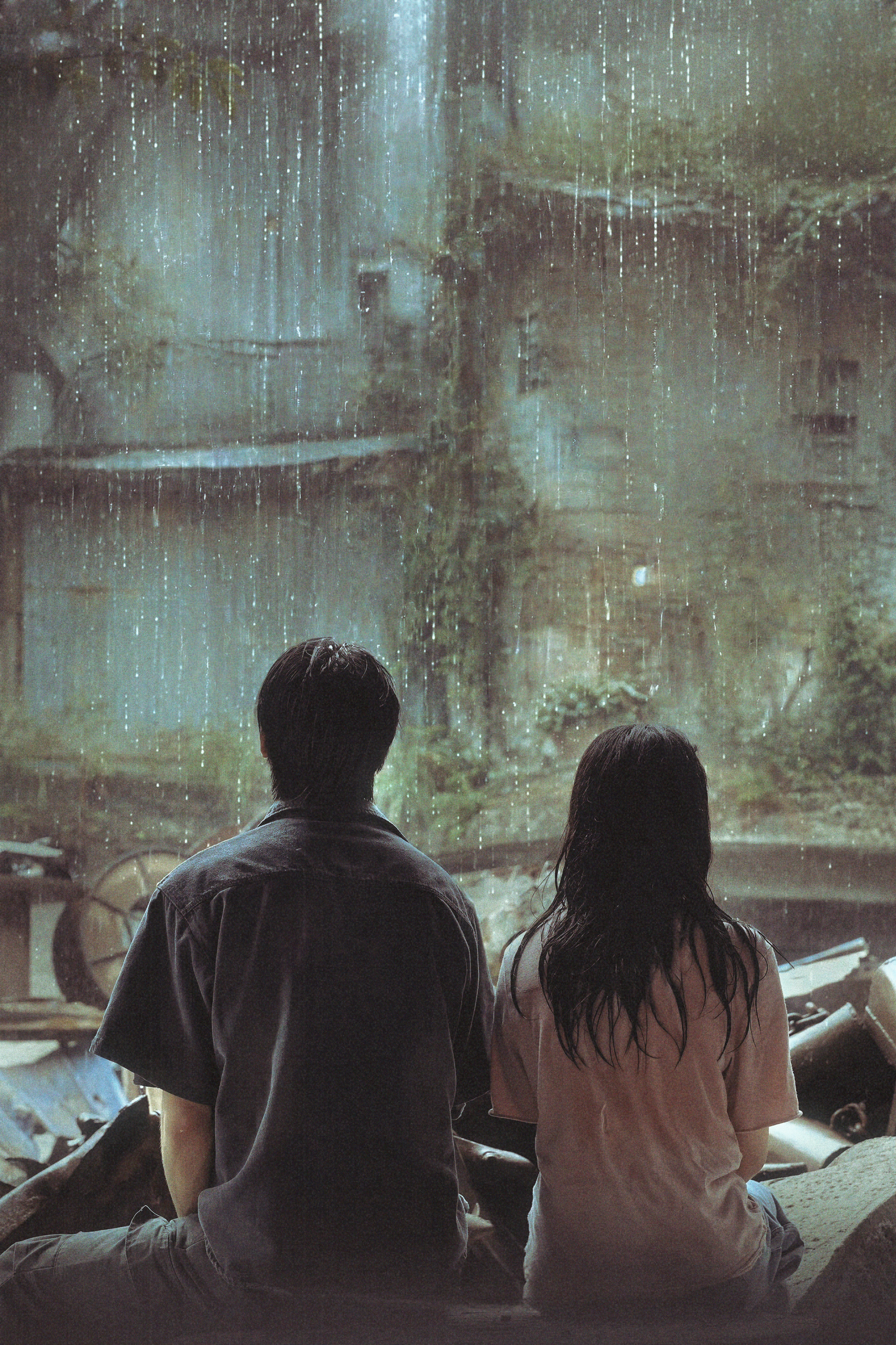 -哥妹这张看雨的背影好有感觉🥺野狗骨头