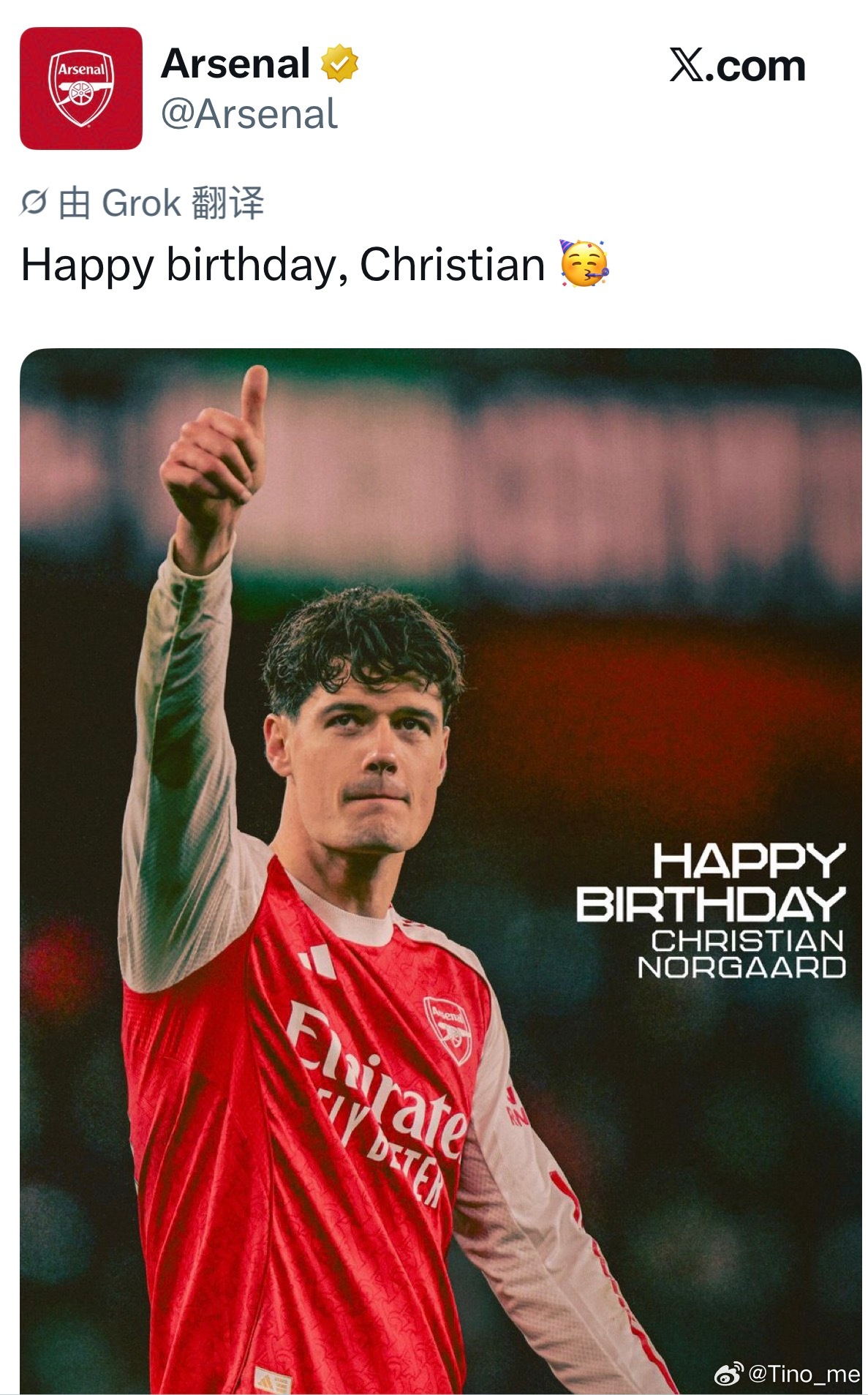 今天分别是诺尔高32岁生日和马杜埃凯的24岁生日，生日快乐！🎂🎂有两位寿星助