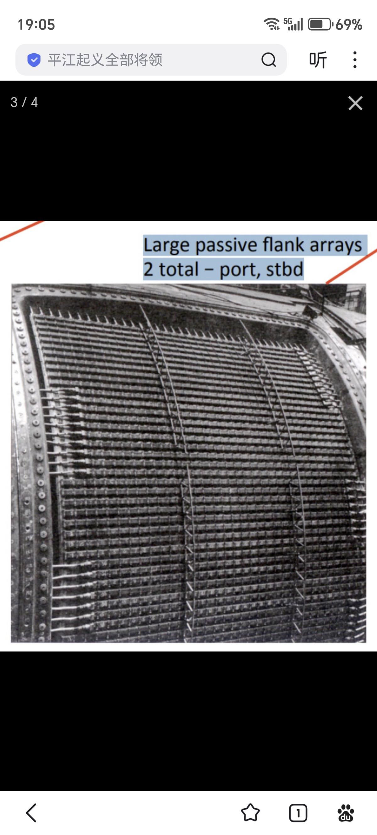 水声综合体МGК-540“鳐鱼-3”/“鲨鱼鳃”（971型多用途攻击核潜艇），该