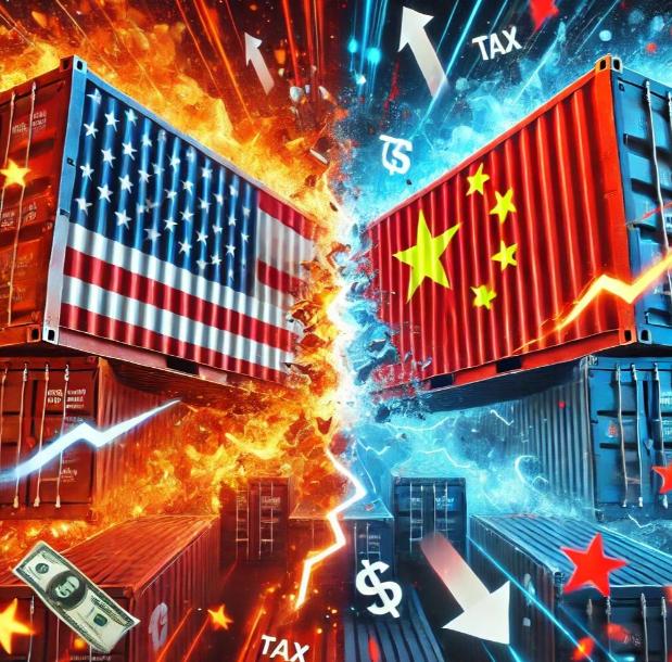 全世界都在盯着中美这场经济拉锯战，看看到底谁先扛不住了：中国有货却愁卖，美国有钱