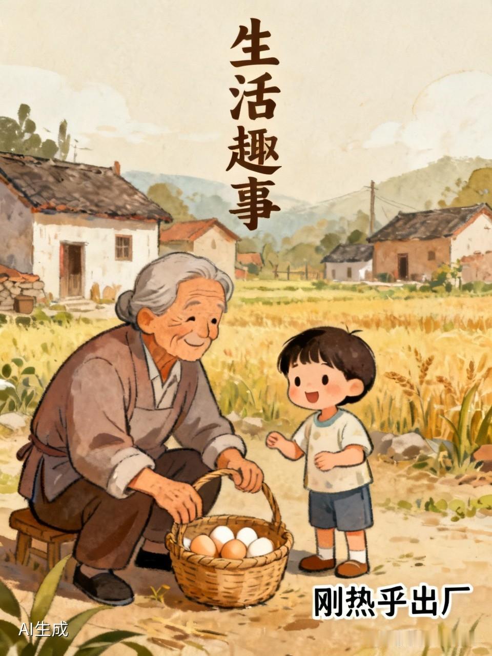 老板随手装了一袋，我嫌个头太小还价，正唠着呢，一只母鸡从旁边窜出来，当着我俩面又
