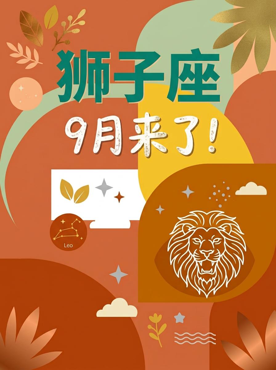 狮子座的9月，底气十足，凶猛攀升！。参考太阳+上升
