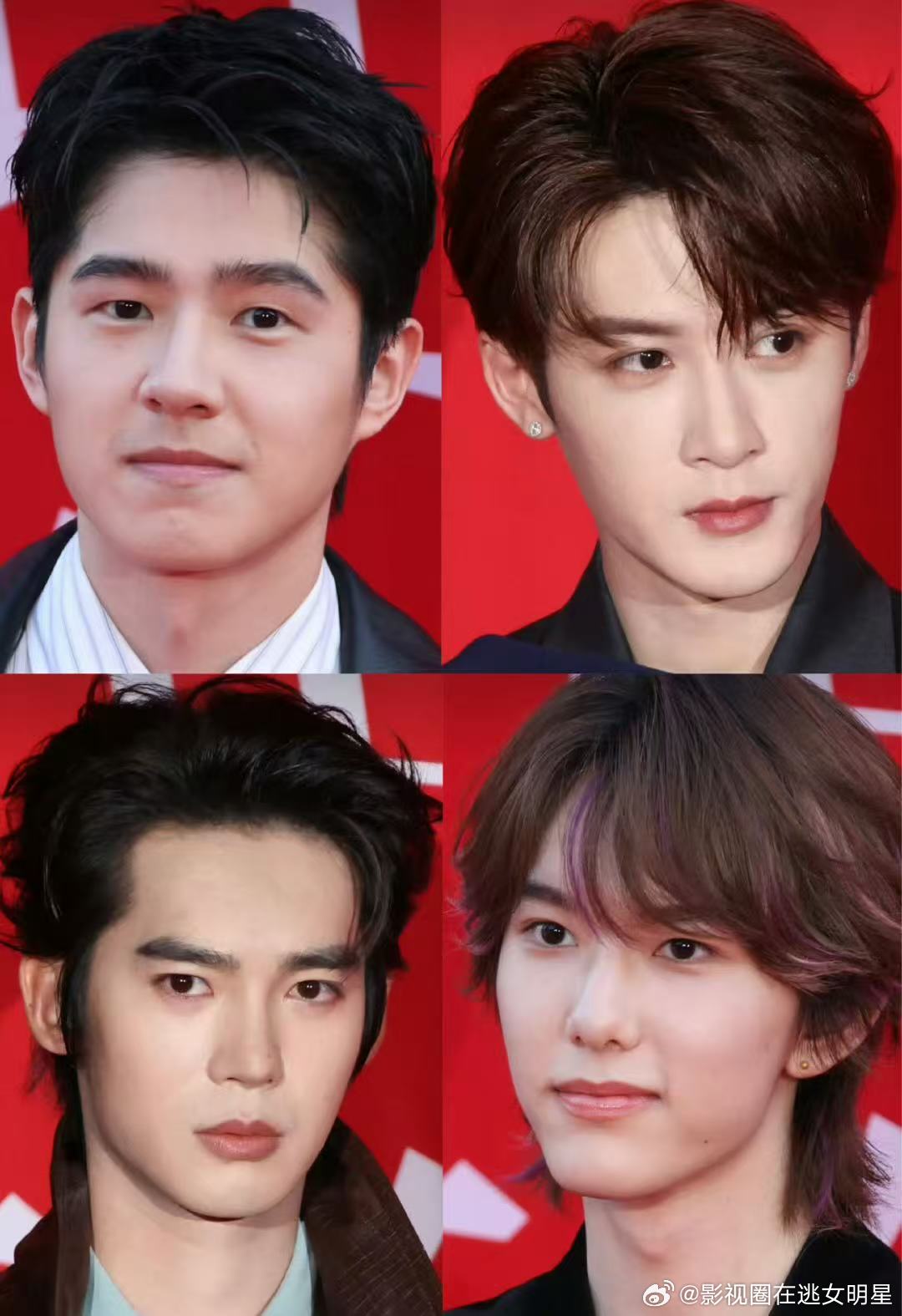 栩栩华生男艺人红毯生图 ​​​今晚活动男艺人怼脸生图来啦～看看谁的脸最能打！ ​
