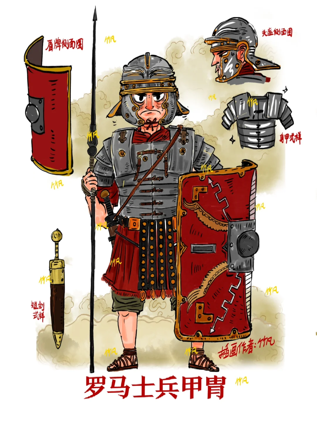 罗马帝国士兵甲胄插图