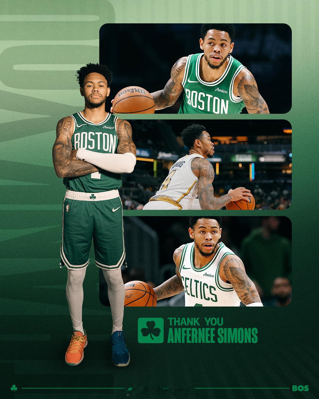 整整212天的陪伴，还是没能让你体验到季后赛的滋味，感谢安芬尼·西蒙斯的付出与牺