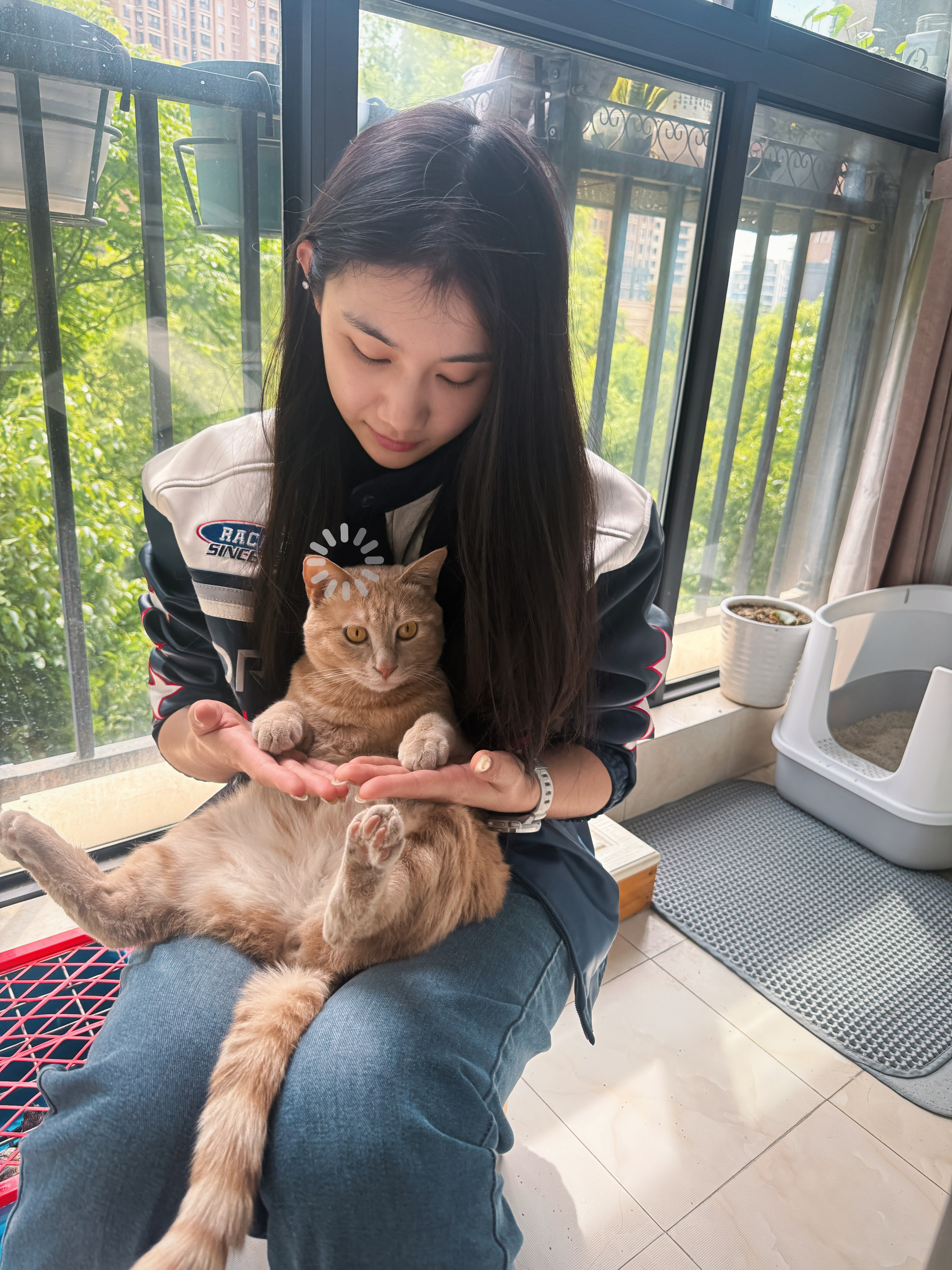 🍊：完了放五一假了，我那闹喵的妈又回来了…橘子来了五一