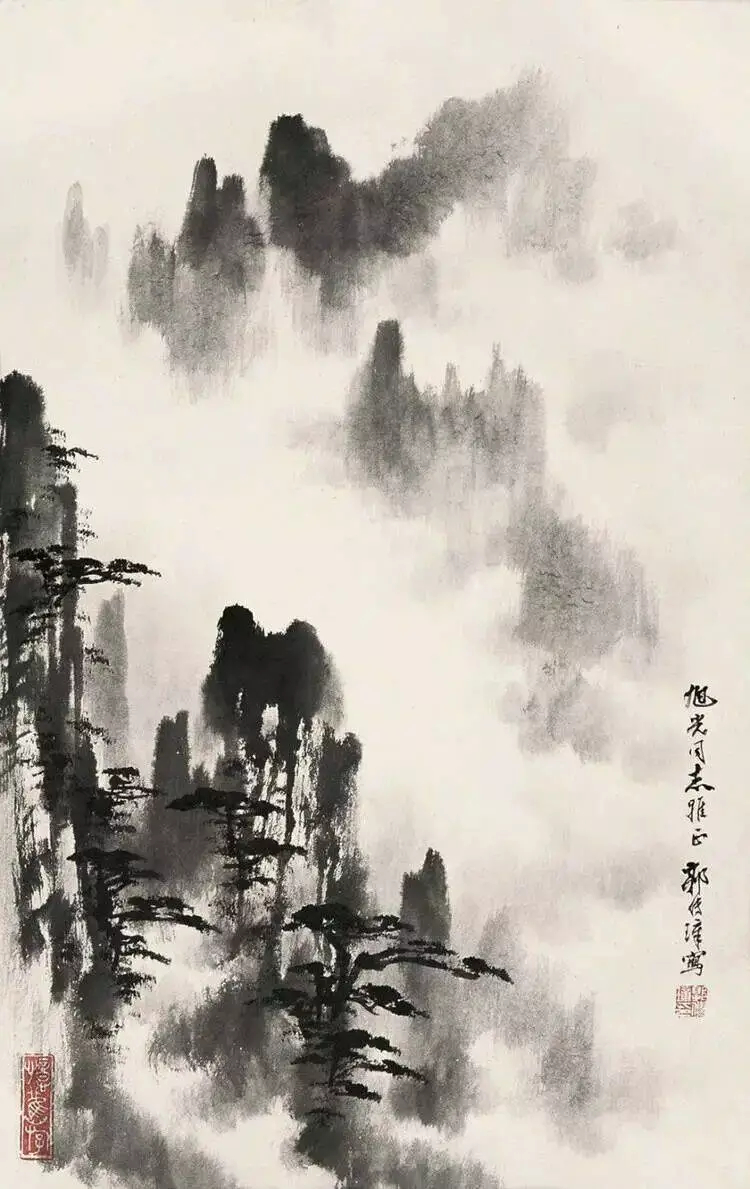 郭传璋国画。郭传璋(1912-1990年)，山东惠民人。1929年从师祁井西，李