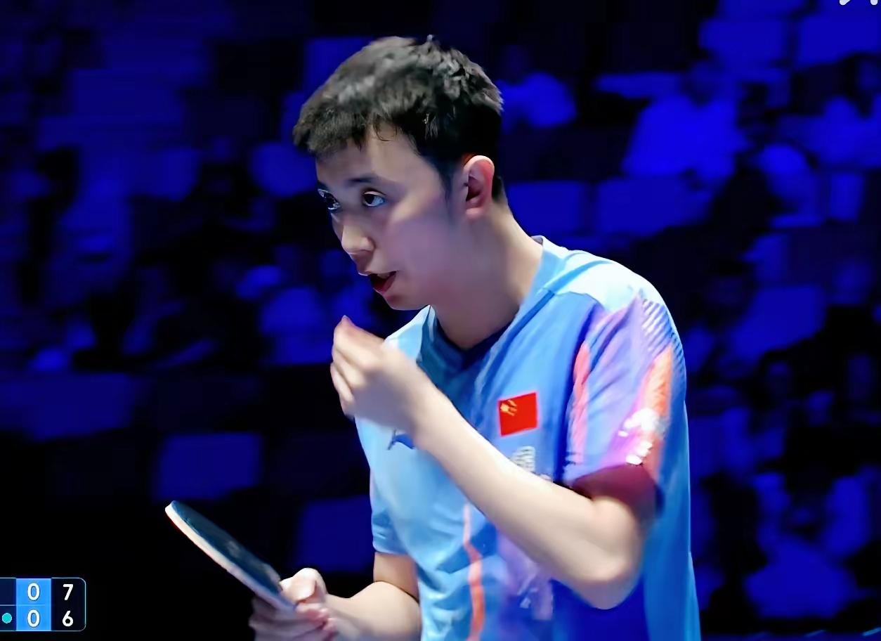 我去！刚爆冷完世界第二雨果的陈垣宇，今天一上来就被舒迪恩打了个5:1，看得人捏把