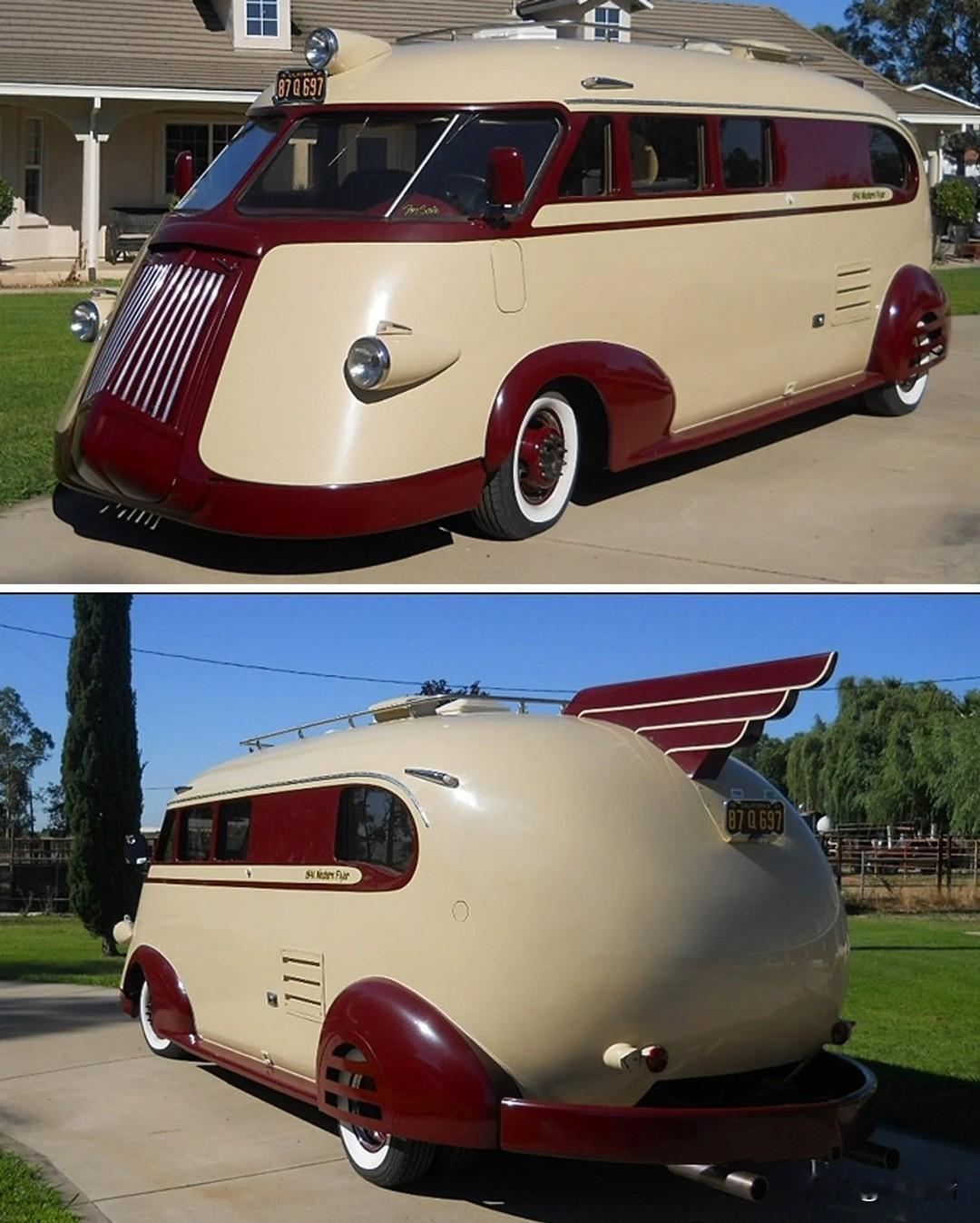 图中的车辆是极罕见的 1941 Western Flyer 房车 (Motorh