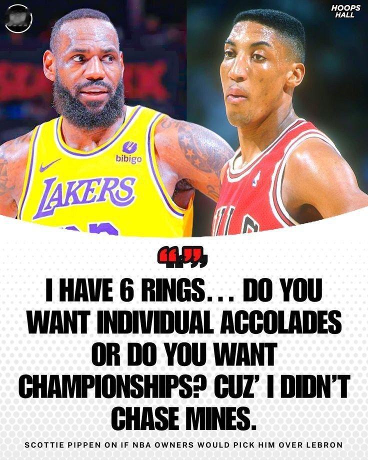 有人问皮蓬，NBA老板会选他还是选詹姆斯，他说了这个话，咋说呢，二爷你知不知道老