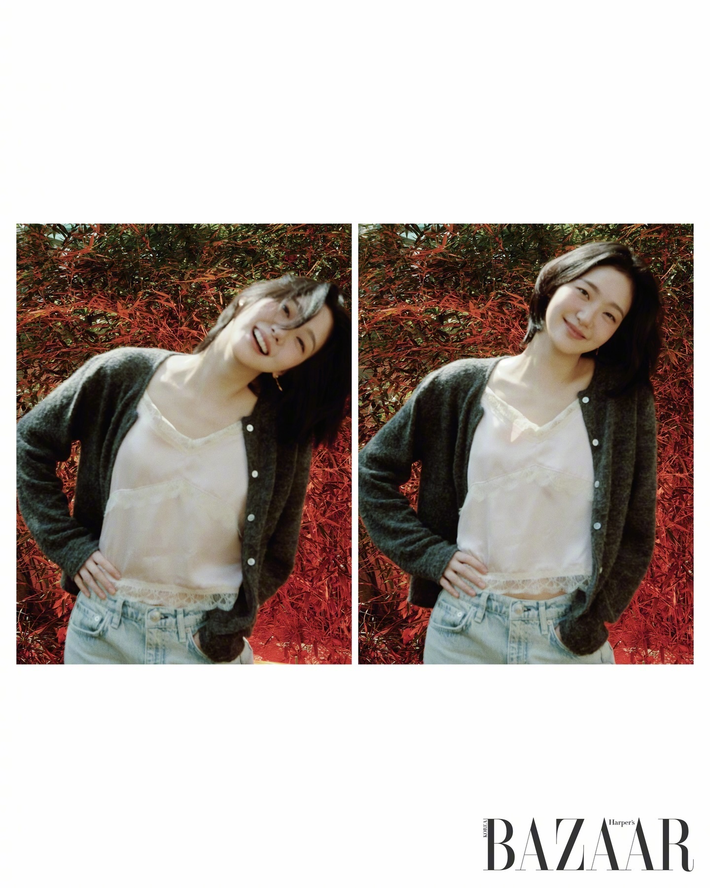 金高银 × 金载原  Harper's BAZAAR Korea 携手宣传新剧《