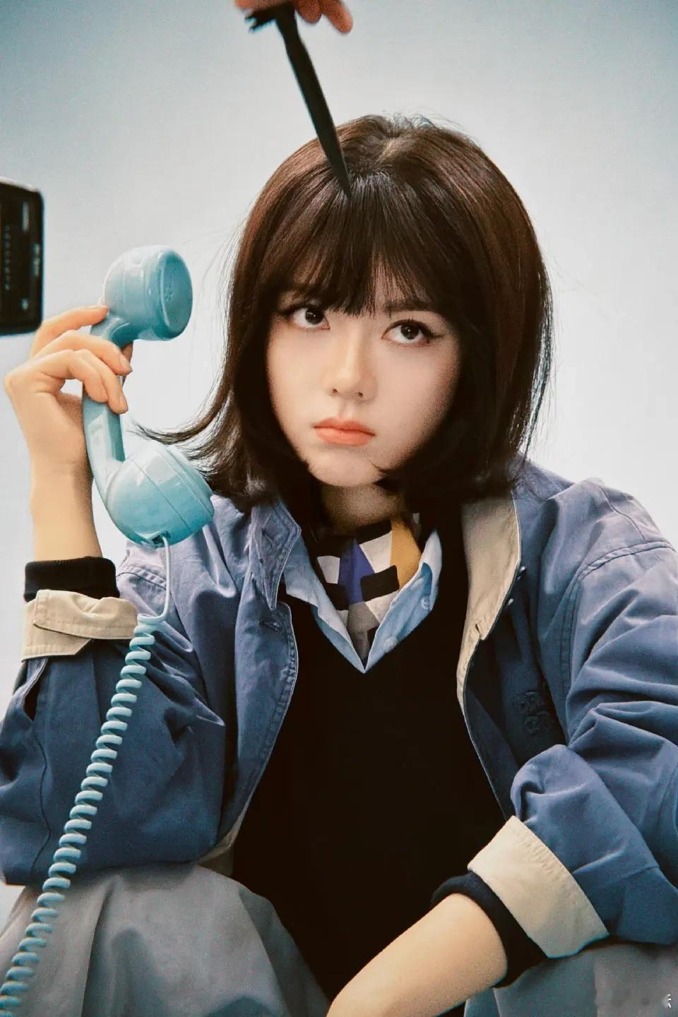 呜呜这才是短发正确打开方式啊 赵今麦洋娃娃来的 