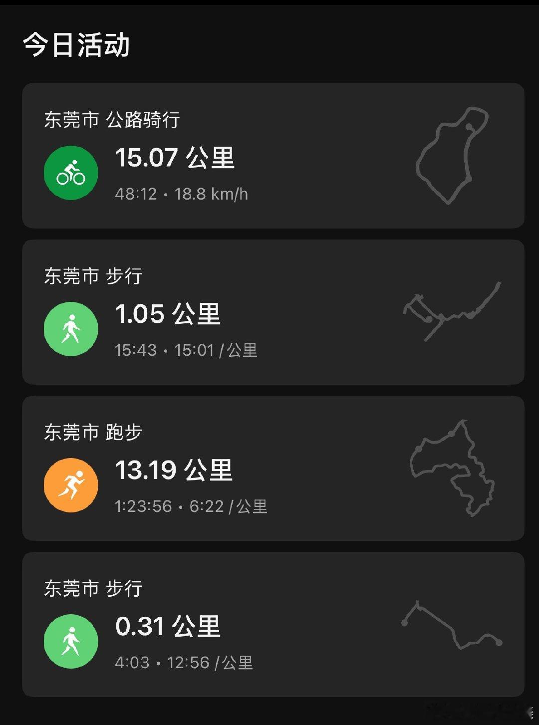 骑车15公里吹吹风顺顺腿一天两练[打call]运动就是坚持骑车跑步交叉训练运动就