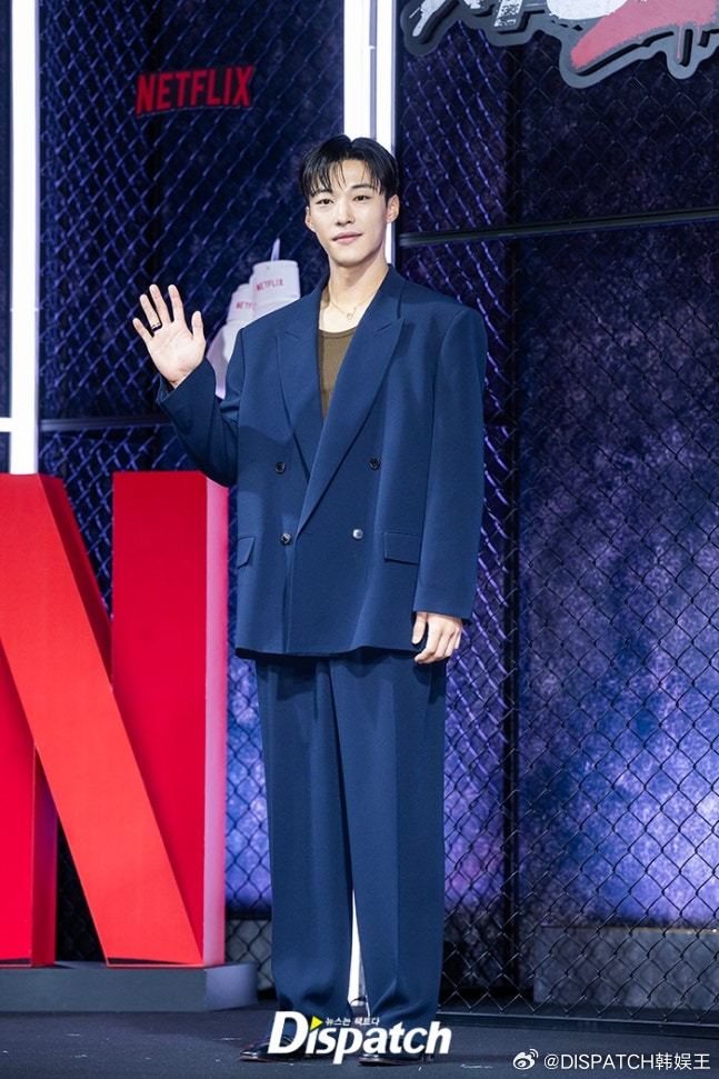 31日，Netflix新剧猎犬2 举行制作发布会，主演禹棹奂李相二Rain 出席