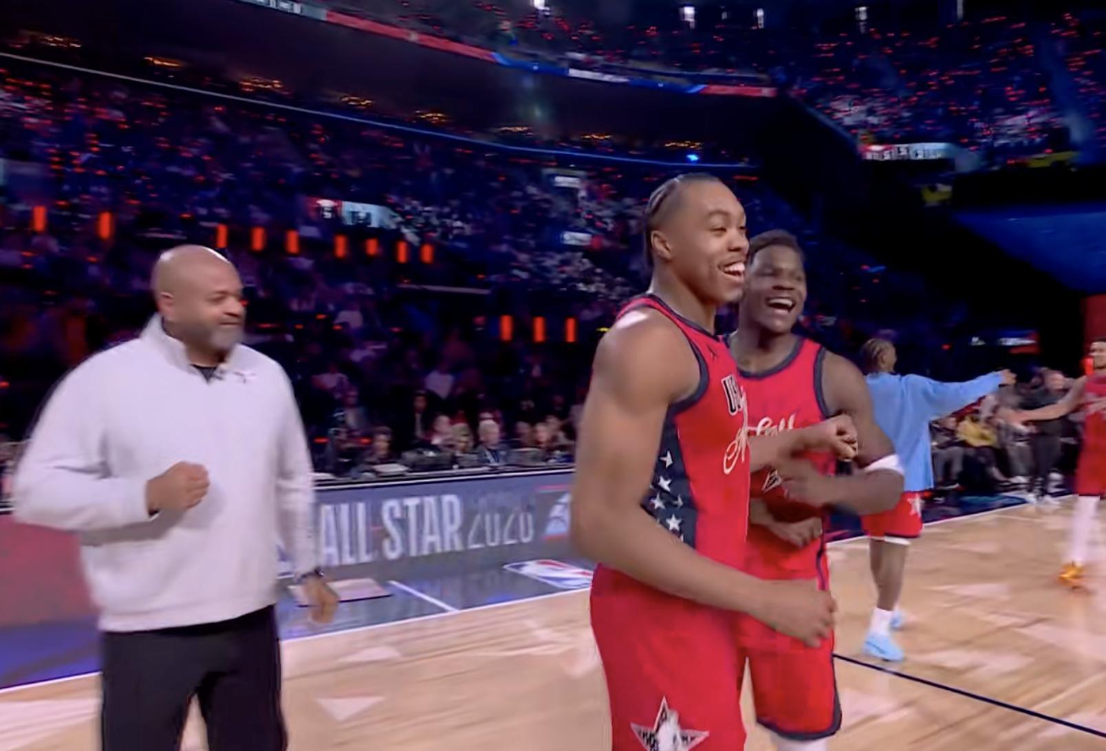 巴恩斯三分绝杀！ 美国新星队战胜世界队！2026nba全明星