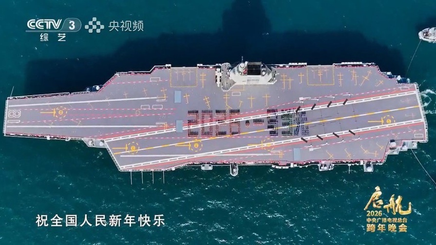 福建舰新年拜年照图中可见各机位分布福建舰热点现场烽火问鼎计划