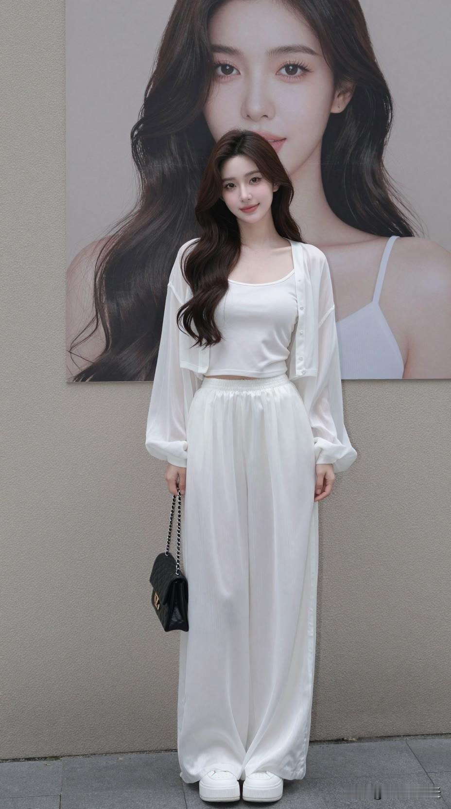干净的白，是不费力的高级感。美女人像群 高清美女 高雅气质美女
