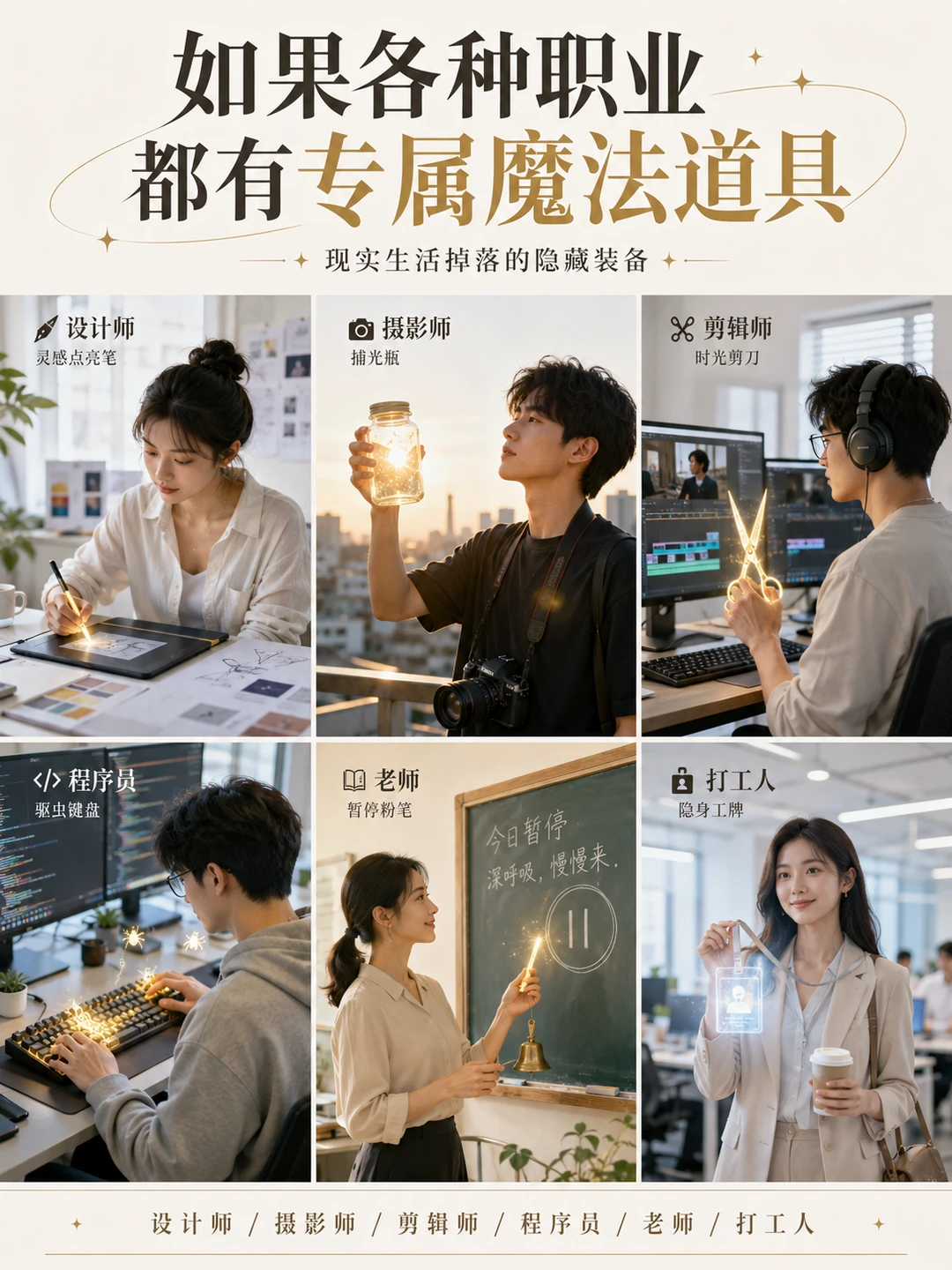 原来每个职业，都该有自己的隐藏道具