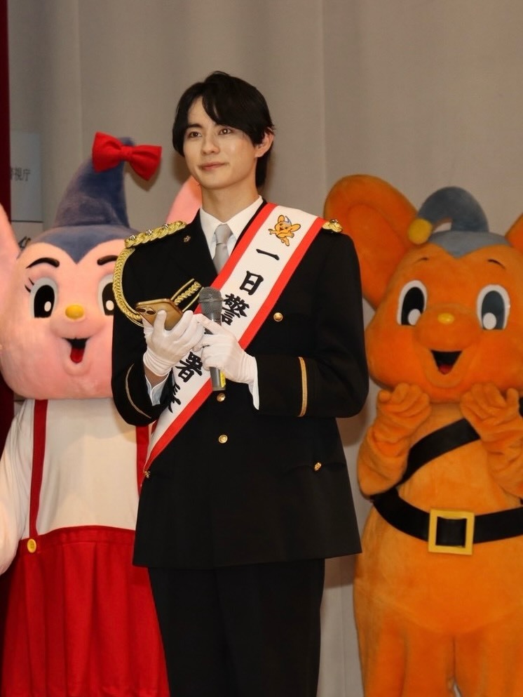 前田拳太郎一日警察署長ありがとうございました。 