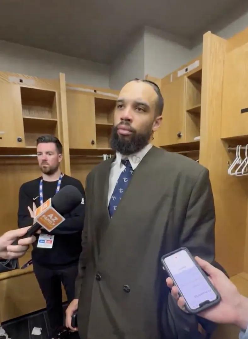 狄龙谈与亚历山大对位｜“我在场上只管打球，不在乎对面是谁。”季后赛首轮太阳vs雷