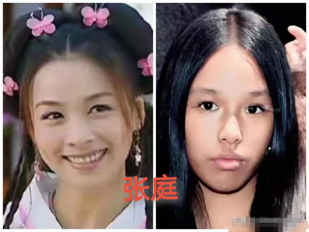 张庭，李嘉欣，李丽珍美得倾国倾城，她们的女儿没有遗传到妈妈的高颜值，有点可惜了