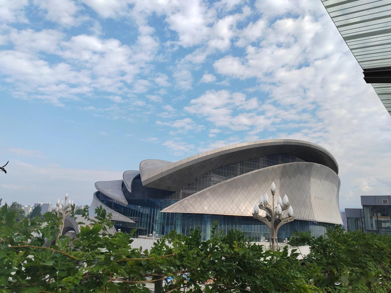 漫步在街头
抬头便能与这出片天空撞个满怀
湛蓝的底色
形态各异的云朵慵懒地飘浮着